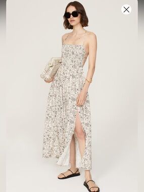 Astr the Label Stasia Smocked Dress M